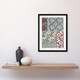 image 2 of Maurice Pillard Verneuil Framed Wall Art Periwinkle Flower Pattern Home Décor