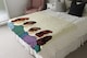 image 4 of A crowd of spectators stand back retro style pop art Designer Blanket | Multi