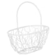 image 3 of Oblong Basket Wire Mesh - 10x9.5x6.5cm | White | White & Set of 6 | 6