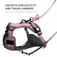 image 10 of HugglePets Activity & Travel Dog Harness Pink | S