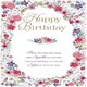 image 2 of Cerise Floral Birthday Card