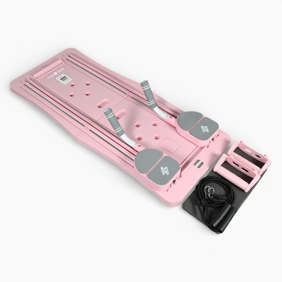 image 1 of GymSets Home Reformer Pilates Machine(PINK)