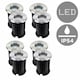 image 1 of ValueLights 8 Pack Silver Outdoor Ground Walkover Light