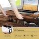 image 6 of COSTWAY Lift Top Coffee Table w/Hidden Compartment Brown Brown