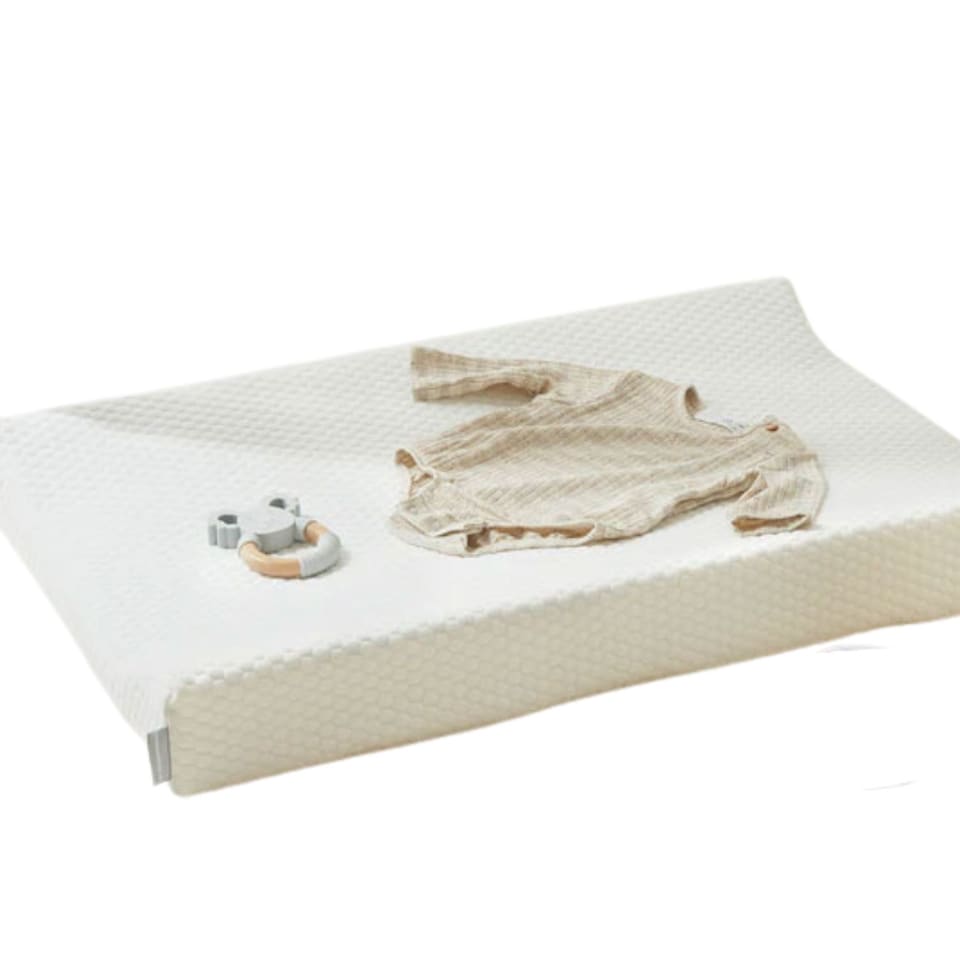 image 1 of Luxury Anti-Roll Baby Changing Mat - With Soft Fabric Cover