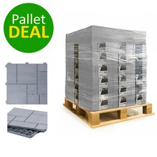 Pallet Offer - Mosaic Composite Interlocking Decking Tiles - 630pcs Grey | Light Grey | 630pcs