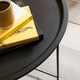 image 3 of Bjarni Coffee Table Metal Side Table in Blush Pink Black