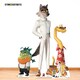 image 4 of Mr Wolf, Mr Piranha, Mr Snake & Ms Tarantula Bad Guys Lifesize Cardboard Cutouts 112cm - Pack of 4