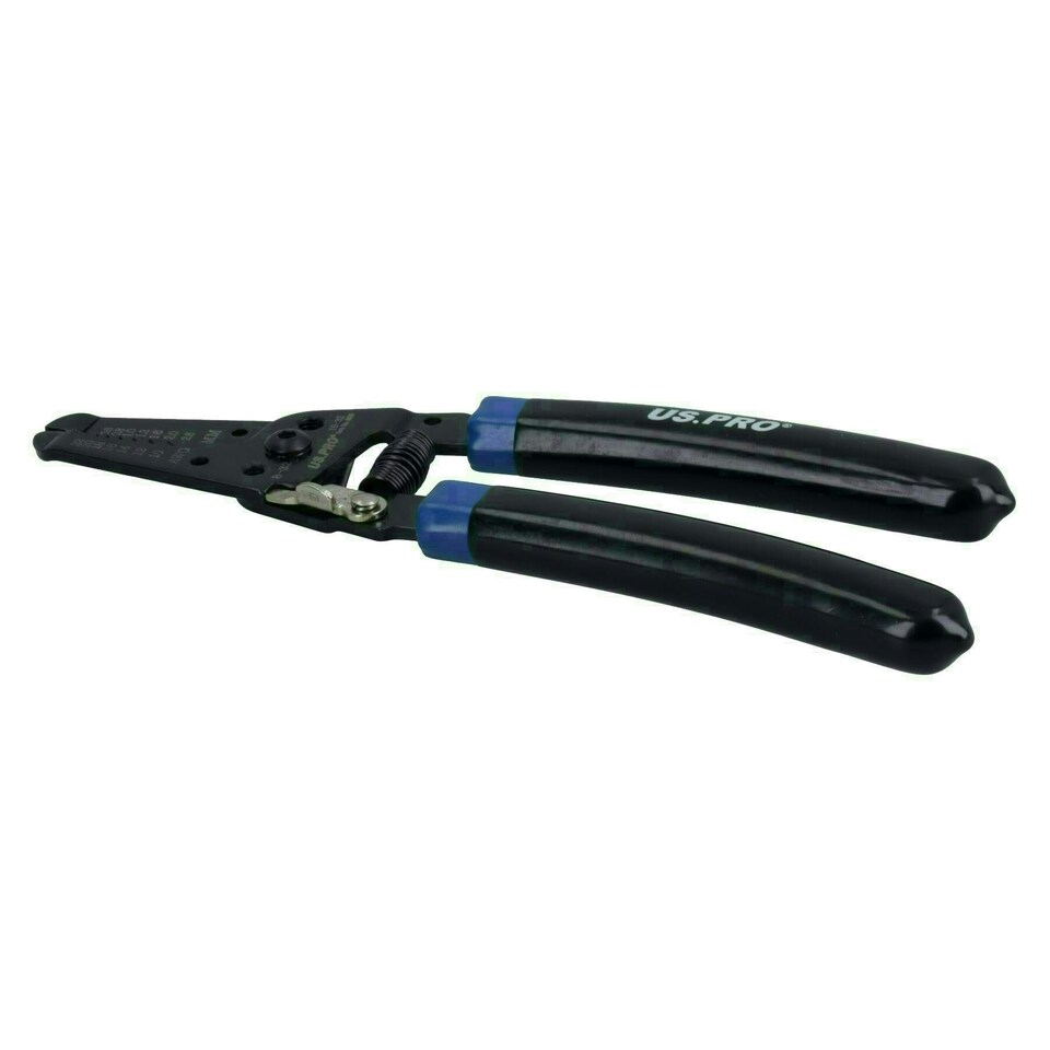 image 1 of 7" Curved Handle Electrical Wire Strippers and Cutters for Wire 0.6mm - 2.6mm