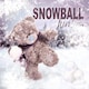 image 2 of 3D Holographic Snowball Fun Me to You Bear Christmas Card