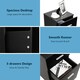image 5 of COSTWAY 2Pcs NightStand 3-Drawer Chest Storage Dresser Black Black