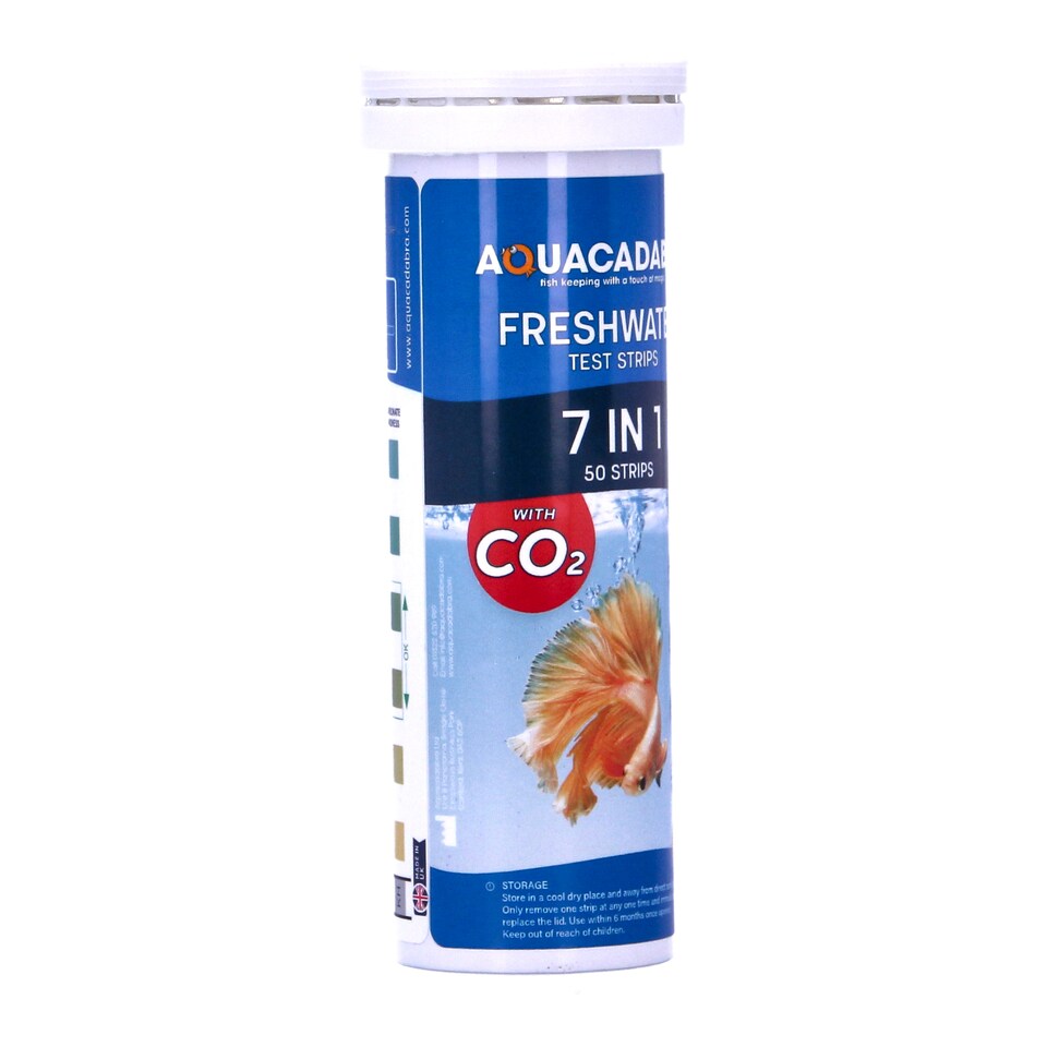 image 1 of Aquacadabra Check2O 7 in 1 Aquarium Strips, 50 Pack - Fresh & Marine Plus | Clear