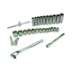 image 2 of 28pc 3/8" Drive Metric MM Shallow + Deep Socket And Accessory Set 8 - 24mm
