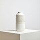 image 4 of Interiors by Premier Modern Large Grey Textured Glass Vase, Ribbed Design Flower Vase for Contemporary Spaces, Modern Large Vase Grey