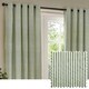image 1 of Yard Hebden Striped Cotton Forest Eyelet Curtains 117 x 183cm