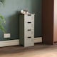image 2 of Bath Vida Priano 4 Drawer Freestanding Bathroom Storage Cabinet, Grey & Oak | Grey | Grey & Oak | 1