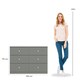 image 7 of Denver 6 Drawer Chest Grey