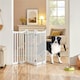 image 2 of Yaheetech 3-Panel Pet Puppy Fence with Two Support Feet, 50 × 90.5 cm White