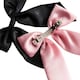 image 2 of Danielle Creations Large Bow Barette Clips Pink / Black Set | Black | Pink | 2