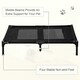 image 6 of PawHut Large Pet Cot Portable Dog Cat Sleep Bed Elevated Camping Outdoor Black