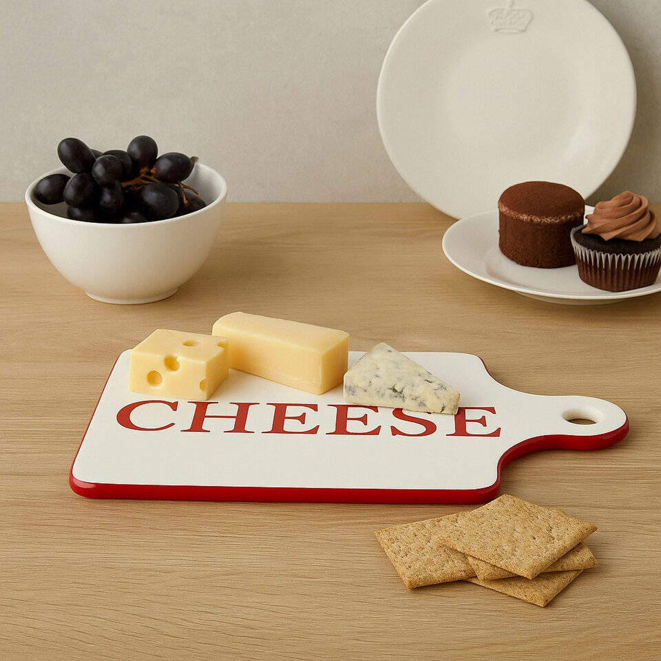 image 1 of Interiors By Premier Stylish Paddle Cheese Board, Durable Design Cheese Board For Efiicient Cooking, Convenient Stoneware Board