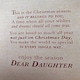 image 5 of Wishing Well Shoes & Handbag Daughter Christmas Card