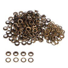 10mm Eyelets with Washers Durable Iron Grommets for DIY Project-100pcs