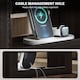 image 6 of HOMCOM 4-Tier Desk Organiser, Multifunctional Assembled Desktop Organiser with Adjustable Shelves and Cable Management for Stationery, Office Supplies, Paper, Dark Brown