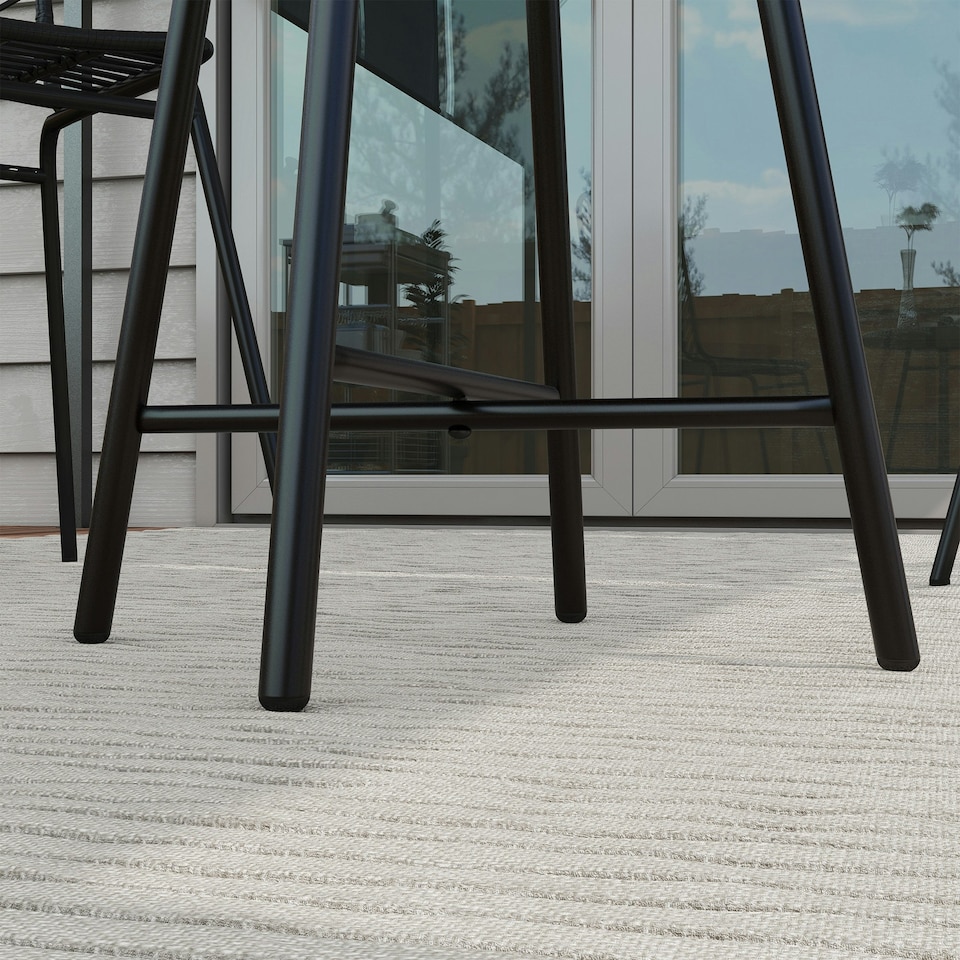 image 1 of Outsunny PE Rattan Side Table for Indoor, Outdoor, Balcony, Patio, Grey