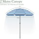 image 2 of Striped Beach Parasol