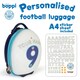 image 4 of boppi Tiny Trekker Football Luggage Case - ENGLAND