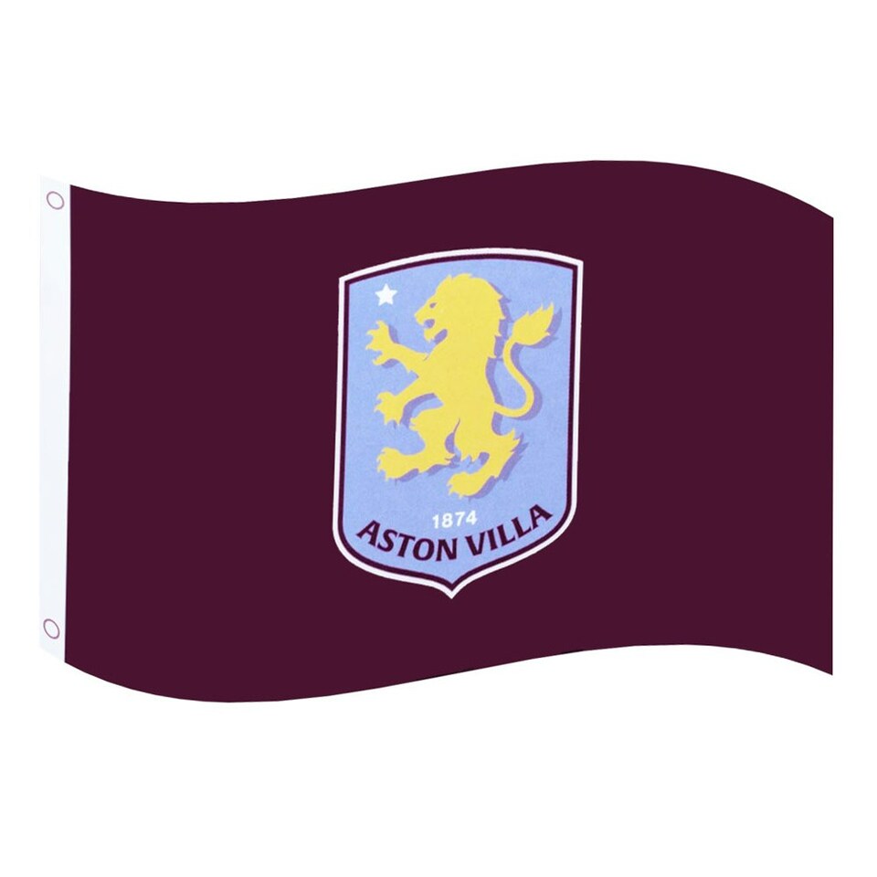 Aston Villa FC Core Crest Flag - Claret - One Size