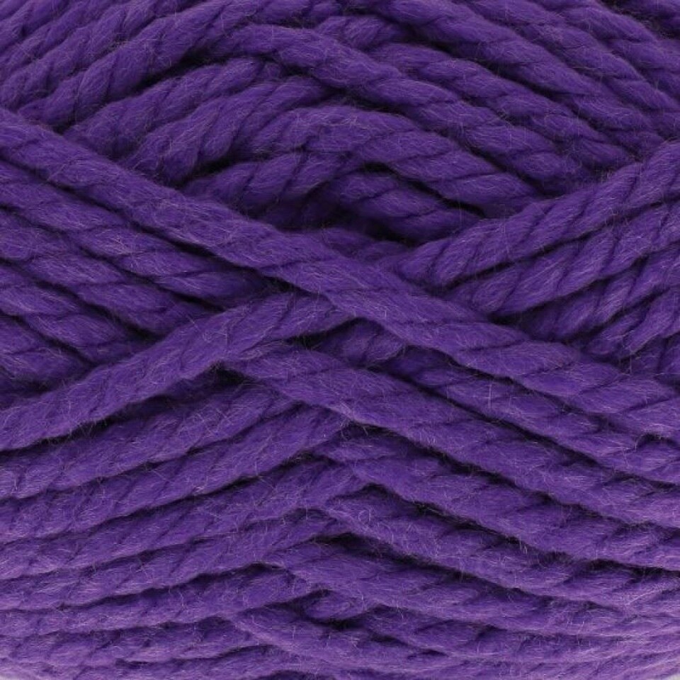 King Cole Purple Big Value BIG Super Chunky Yarn (Value Pack 5 x 250g Balls) For Crochet, Knitting - 75m per ball
