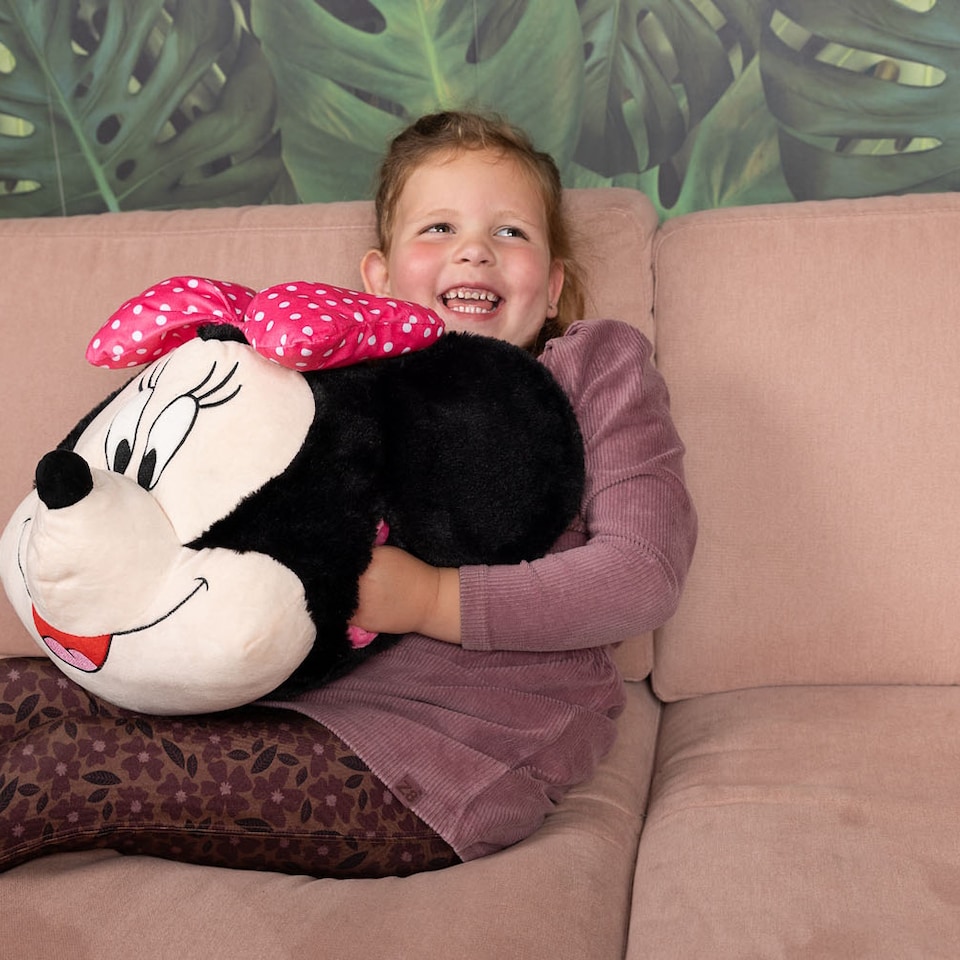 image 1 of Minnie Mouse Cosy Plush Hand Warmer Cushion