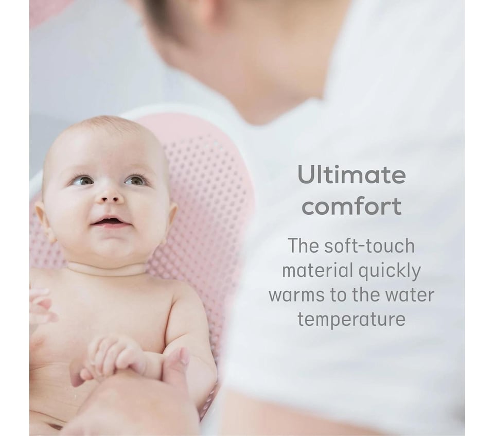 image 1 of Angelcare Baby Bath Support Soft Touch Newborn Infant Comfort Safety Pink Seat