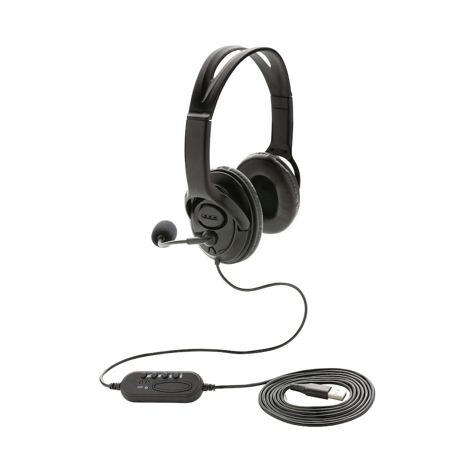 image 1 of XD Collection Wired Headphones - Black - One Size | Black