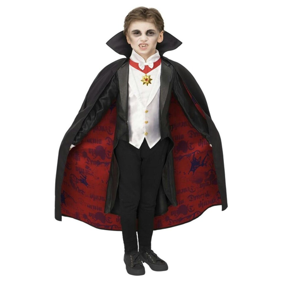 image 1 of Universal Monsters Boys Dracula Costume Set - Black/Red/White - 7-9 Years