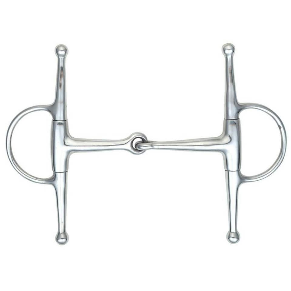 Shires Jointed Horse Eggbutt Snaffle Bit - Silver - 4.5in