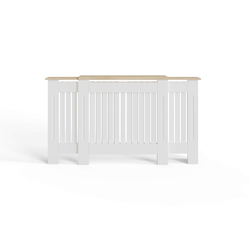 image 1 of Longslow Adjustable Radiator Cover | White | White