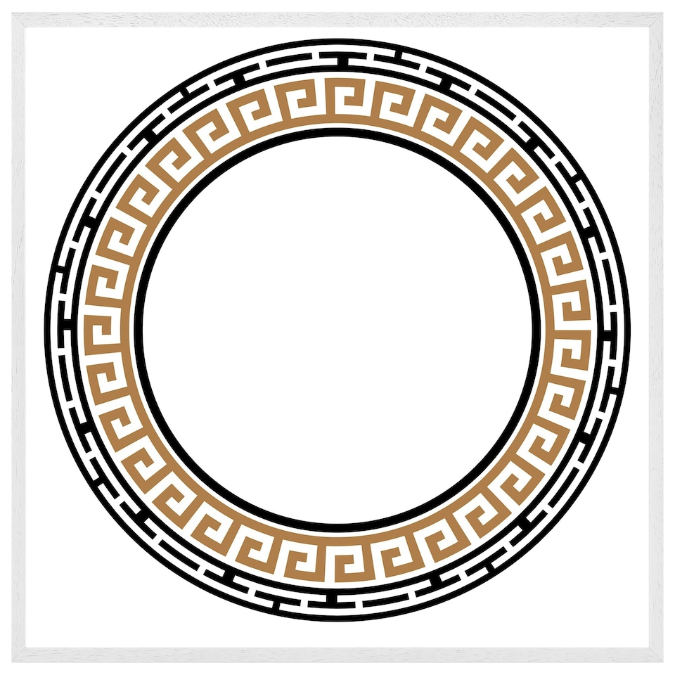 image 1 of Greek key frame (Picture Frame) White | XS
