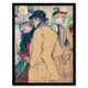 image 1 of Toulouse Lautrec Framed Wall Art Print Alfred la Guigne in a Cafe Home Décor