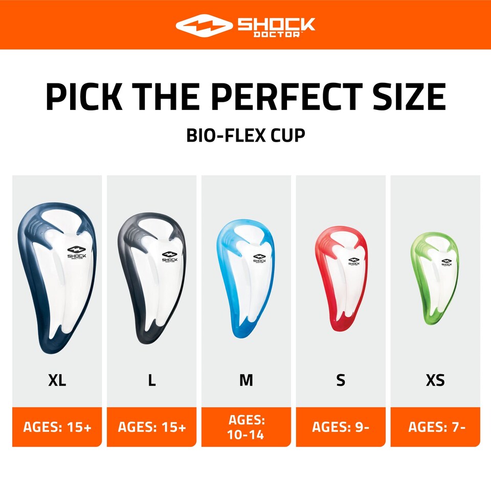image 1 of Shock Doctor Ultra Bioflex Athletic Cup For Comfort With Superior Protection — Youth And Adult Sizes