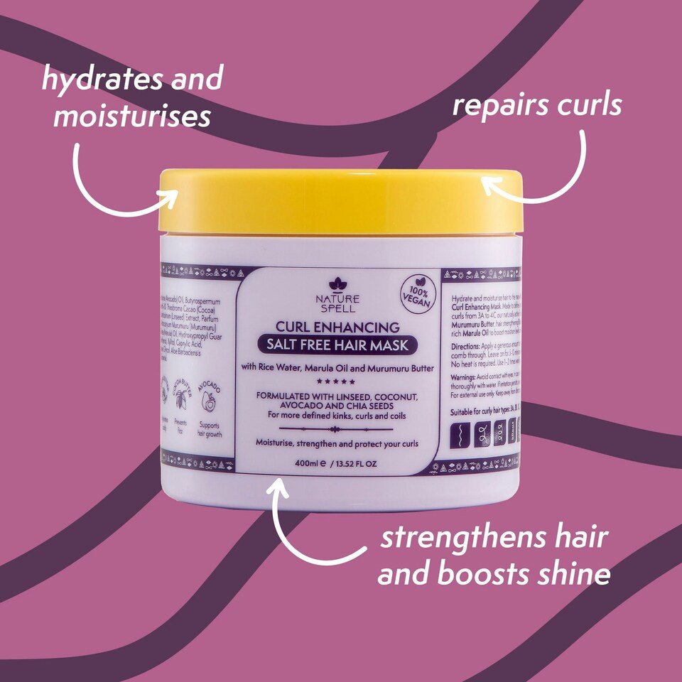 image 1 of Nature Spell Curl Enhancing Salt Free Hair Mask