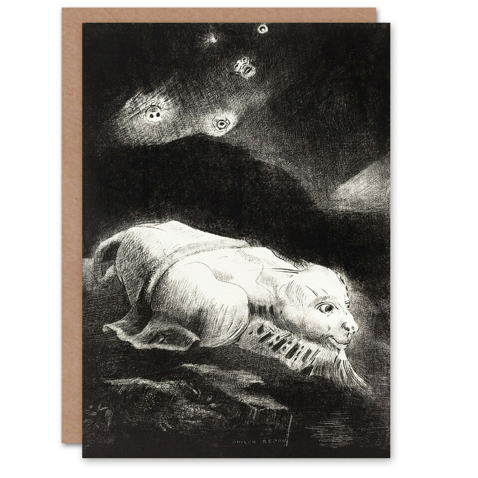 image 1 of Odilon Redon Art Card Life Awakening in Obscure Matter