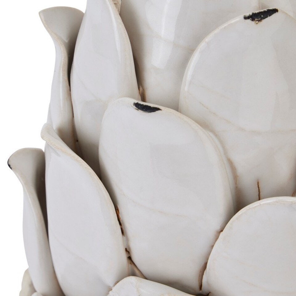 image 1 of Ivory Chianti Artichoke - Ceramic - L14 x W14 x H24 cm - White