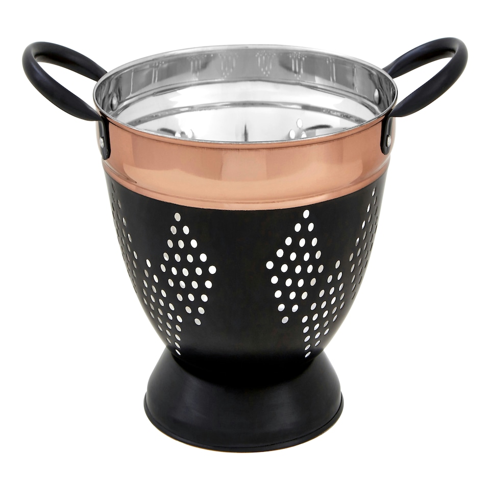 image 1 of Interiors by Premier Prescott Medium Charcoal Grey Colander