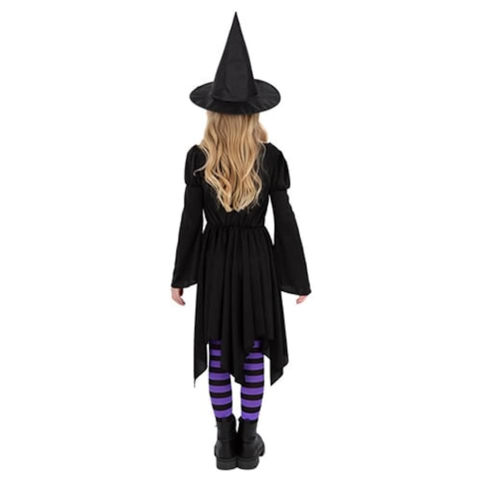 image 1 of Practical Spell Witch Girls Fancy Dress Costume Kids Small - Age 4-6