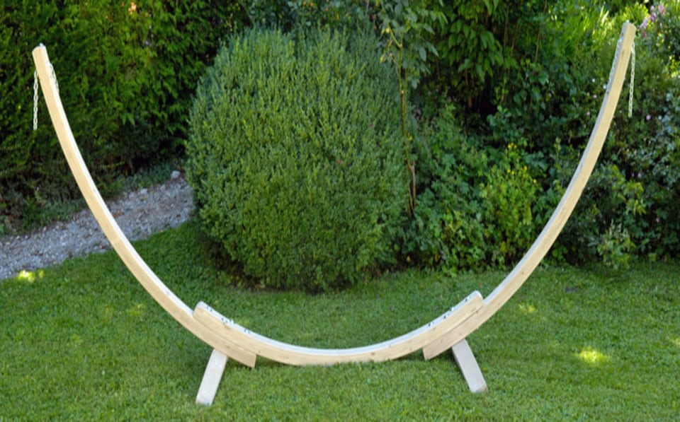image 1 of Apollo Hammock Stand - L357 x W131 x H104 cm | Brown