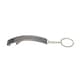 image 3 of FC Barcelona Official Football Sleek Bottle Opener Keyring - Silver/Blue - One Size
