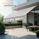 image 7 of Awning with hand crank - pressure fitted , height adjustable Grey | Light Grey | 180 x 400 cm